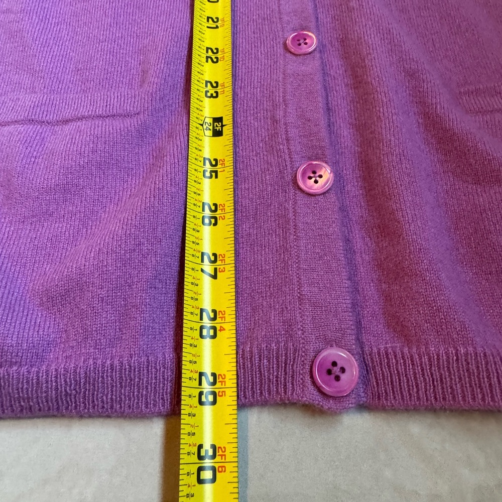 Talbots Pink Button-Front V-Neck Cardigan - Picture 10 of 10
